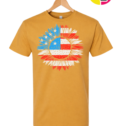 Patriotic Sunflower Pride Tee