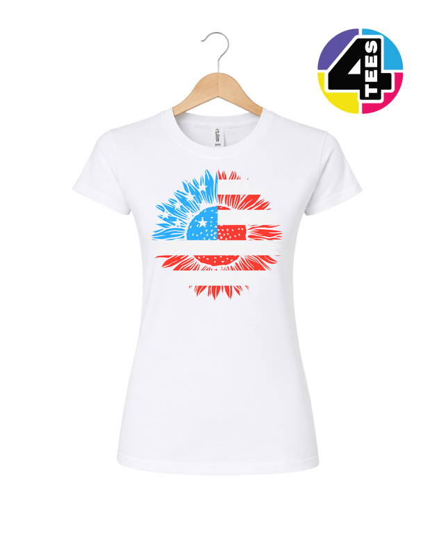 Patriotic Sunflower Pride Women's Tee