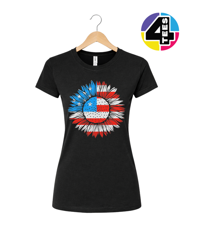 Patriotic Sunflower Pride Women's Tee