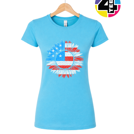 Patriotic Sunflower Pride Women's Tee