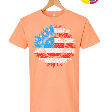 Patriotic Sunflower Pride Tee