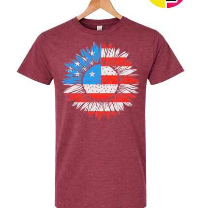 Patriotic Sunflower Pride Tee