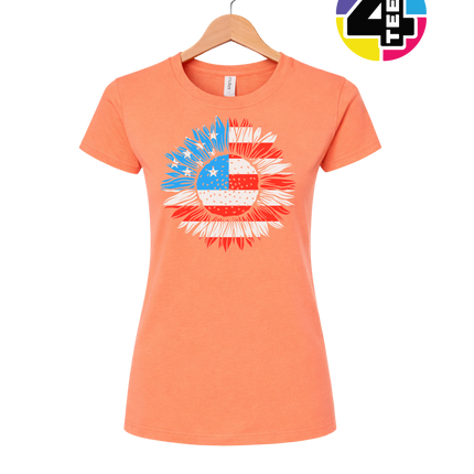 Patriotic Sunflower Pride Women's Tee