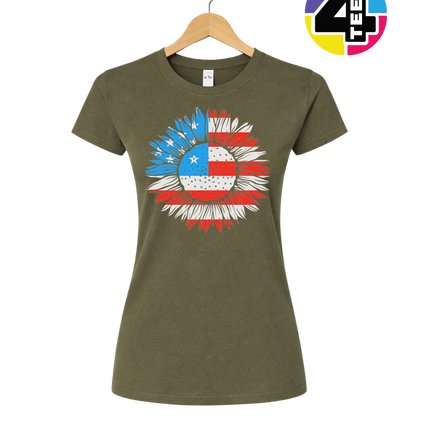 Patriotic Sunflower Pride Women's Tee