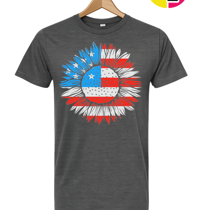 Patriotic Sunflower Pride Tee