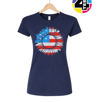 Patriotic Sunflower Pride Women's Tee
