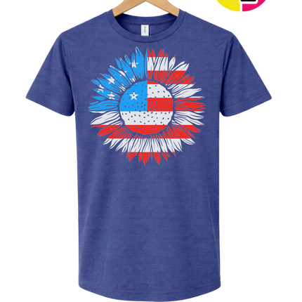 Patriotic Sunflower Pride Tee
