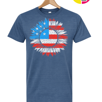 Patriotic Sunflower Pride Tee