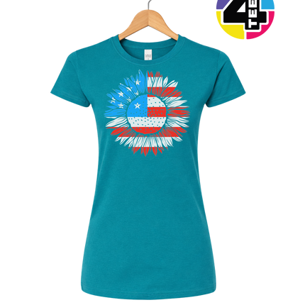 Patriotic Sunflower Pride Women's Tee