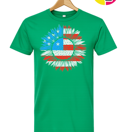 Patriotic Sunflower Pride Tee