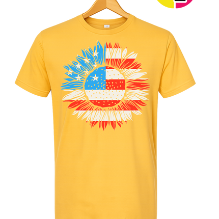 Patriotic Sunflower Pride Tee