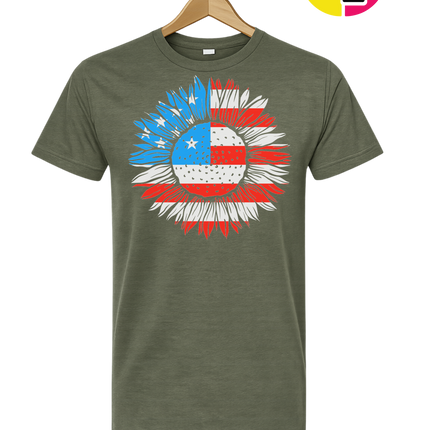 Patriotic Sunflower Pride Tee
