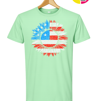 Patriotic Sunflower Pride Tee