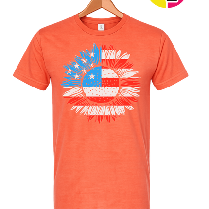 Patriotic Sunflower Pride Tee