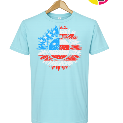Patriotic Sunflower Pride Tee