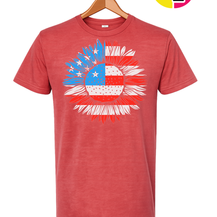 Patriotic Sunflower Pride Tee