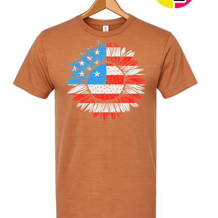 Patriotic Sunflower Pride Tee