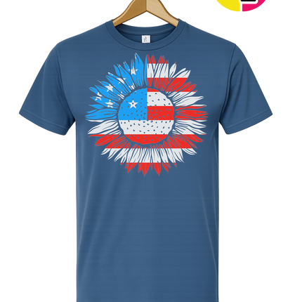 Patriotic Sunflower Pride Tee