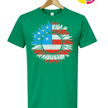 Patriotic Sunflower Pride Tee