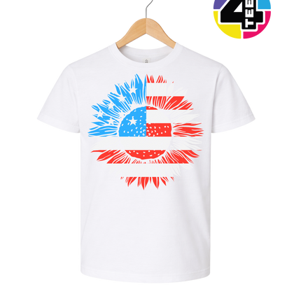 Patriotic Sunflower Pride Youth Tee