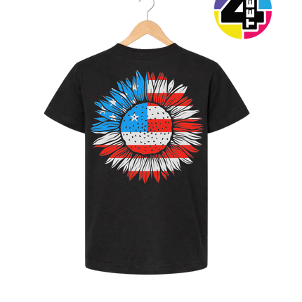 Patriotic Sunflower Pride Youth Tee