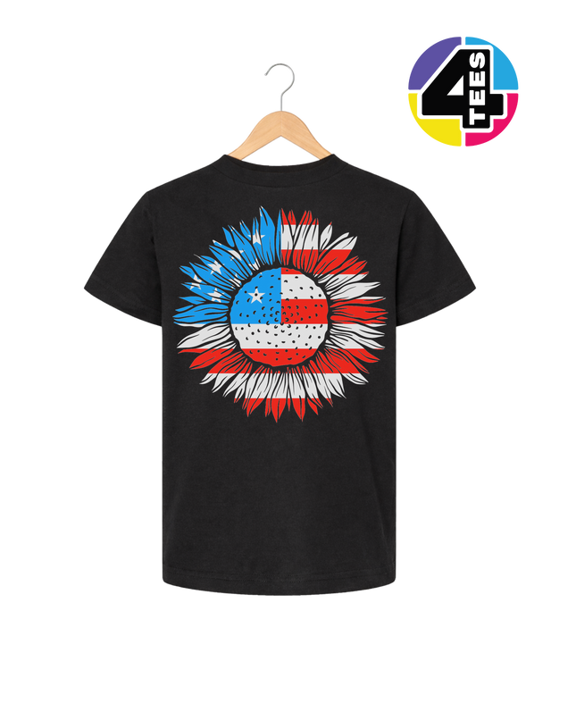 Patriotic Sunflower Pride Youth Tee