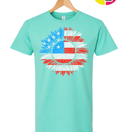 Patriotic Sunflower Pride Tee