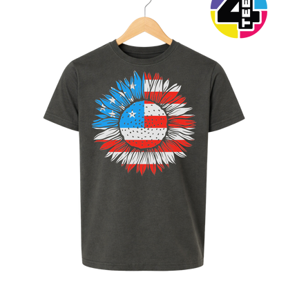 Patriotic Sunflower Pride Youth Tee