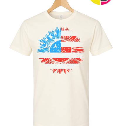 Patriotic Sunflower Pride Tee