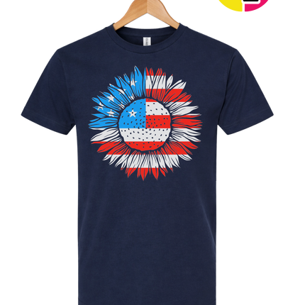 Patriotic Sunflower Pride Tee