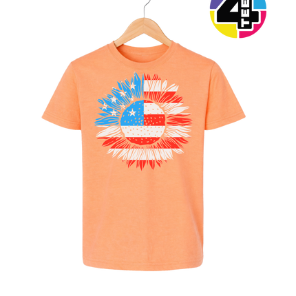 Patriotic Sunflower Pride Youth Tee