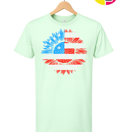 Patriotic Sunflower Pride Tee