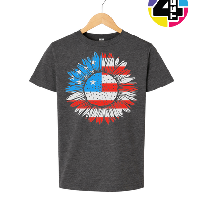 Patriotic Sunflower Pride Youth Tee