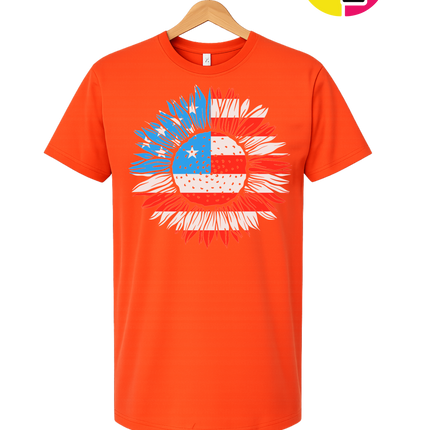 Patriotic Sunflower Pride Tee