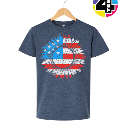 Patriotic Sunflower Pride Youth Tee