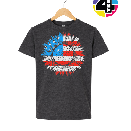 Patriotic Sunflower Pride Youth Tee