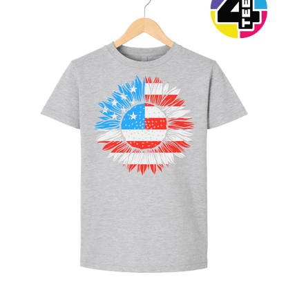 Patriotic Sunflower Pride Youth Tee
