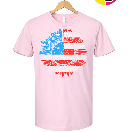 Patriotic Sunflower Pride Tee