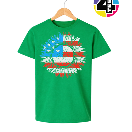 Patriotic Sunflower Pride Youth Tee