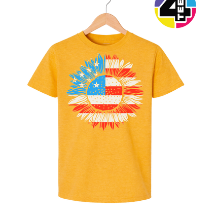 Patriotic Sunflower Pride Youth Tee
