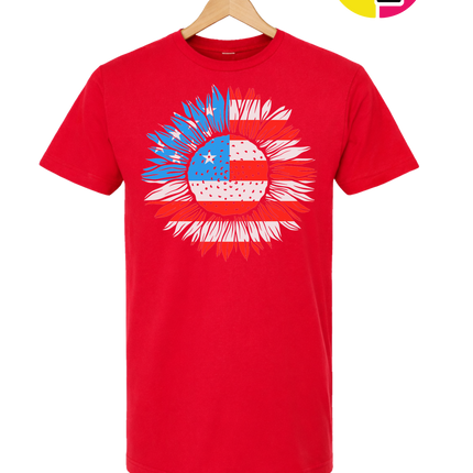 Patriotic Sunflower Pride Tee
