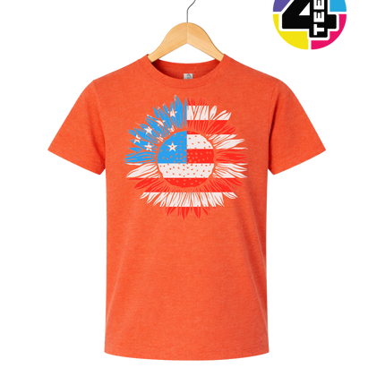 Patriotic Sunflower Pride Youth Tee
