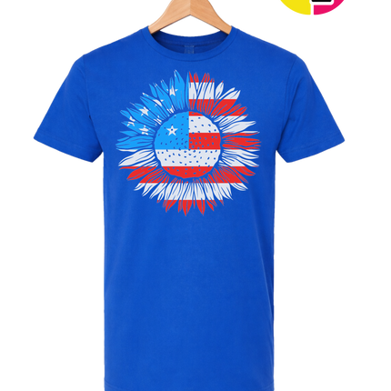 Patriotic Sunflower Pride Tee