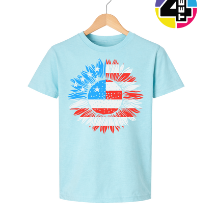 Patriotic Sunflower Pride Youth Tee