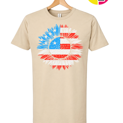 Patriotic Sunflower Pride Tee