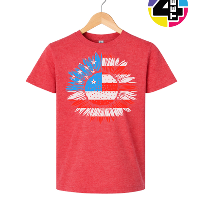 Patriotic Sunflower Pride Youth Tee