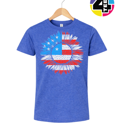 Patriotic Sunflower Pride Youth Tee