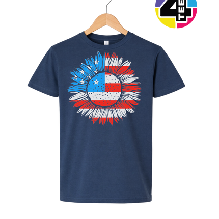 Patriotic Sunflower Pride Youth Tee
