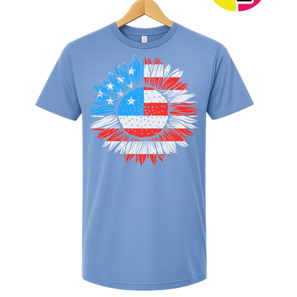 Patriotic Sunflower Pride Tee