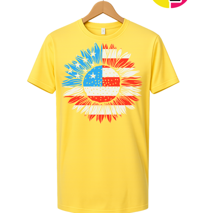 Patriotic Sunflower Pride Tee